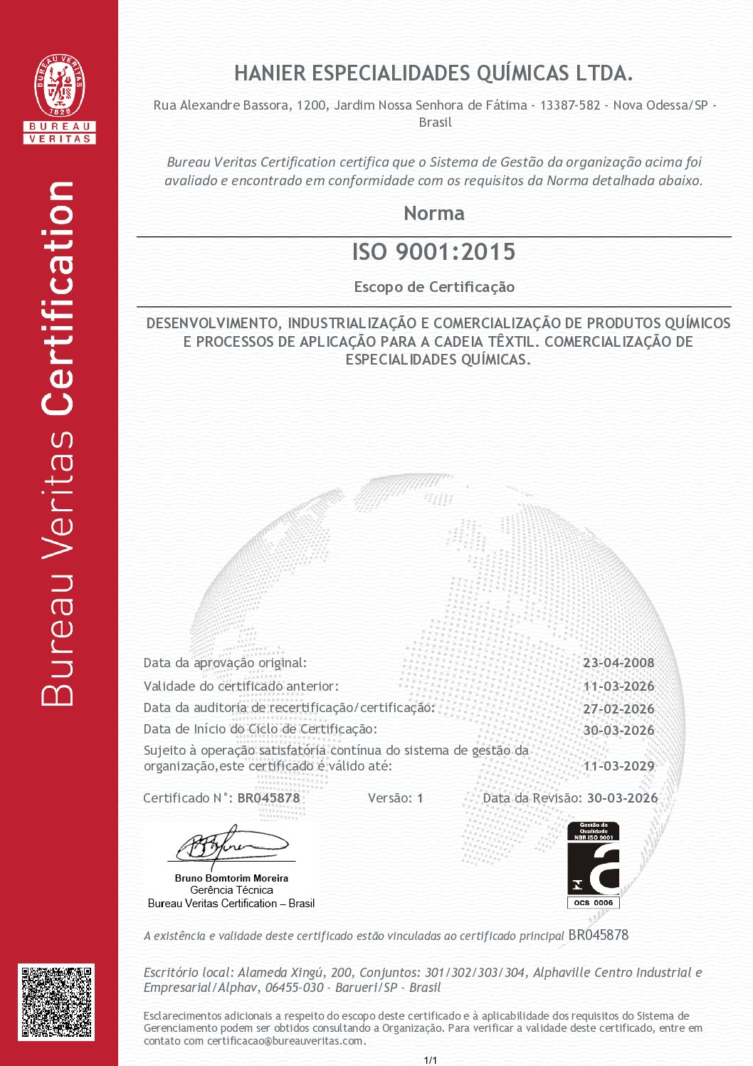 Certificado ISO 9001
